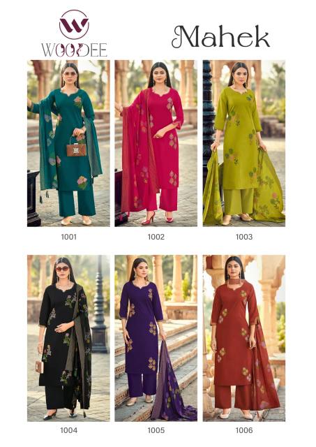 Woodee mahek 3pcs surat kurtis wholesalers whatsapp
